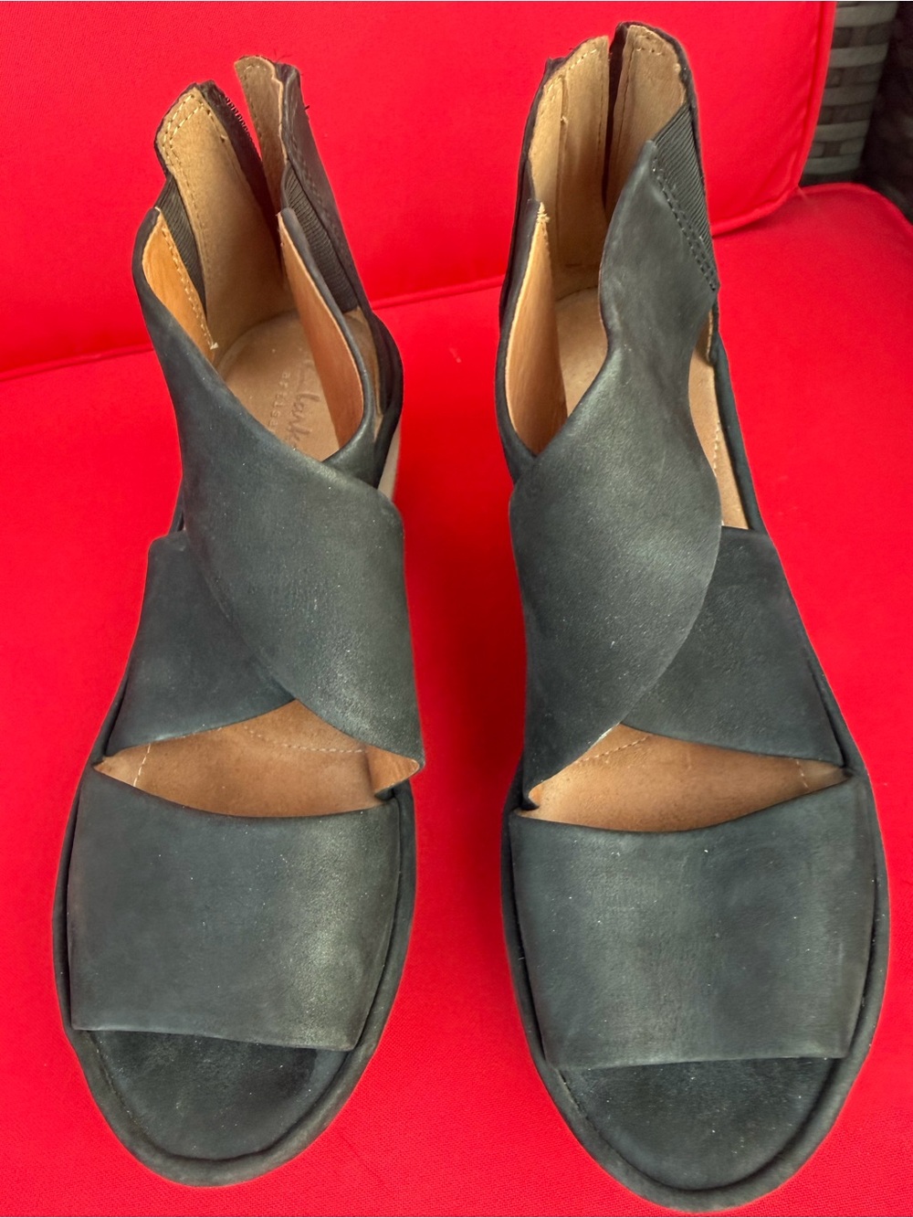 Clarks Clarene Glamor Wedge Sandal Size 8